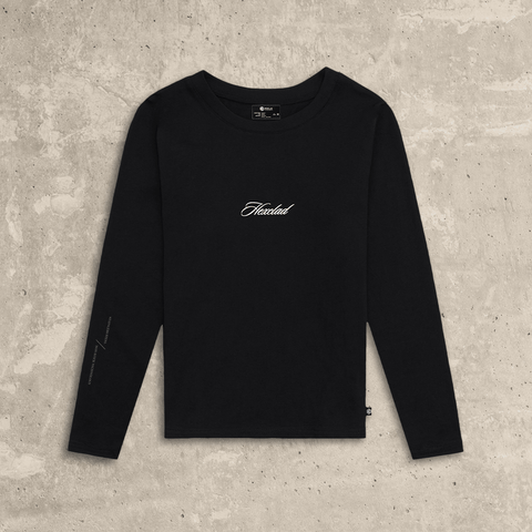 Cursive Hexclad Women's Long-Sleeve Tee | HexClad