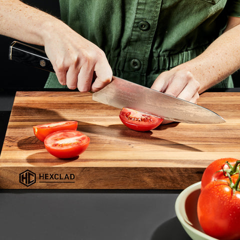 Damascus Steel 7 Cleaver – HexClad Cookware
