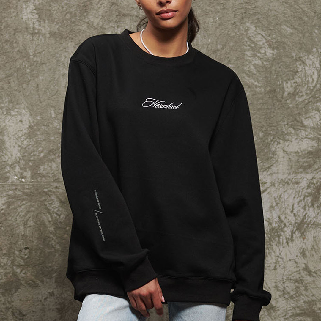 Cursive Hexclad Unisex Crew Neck | HexClad