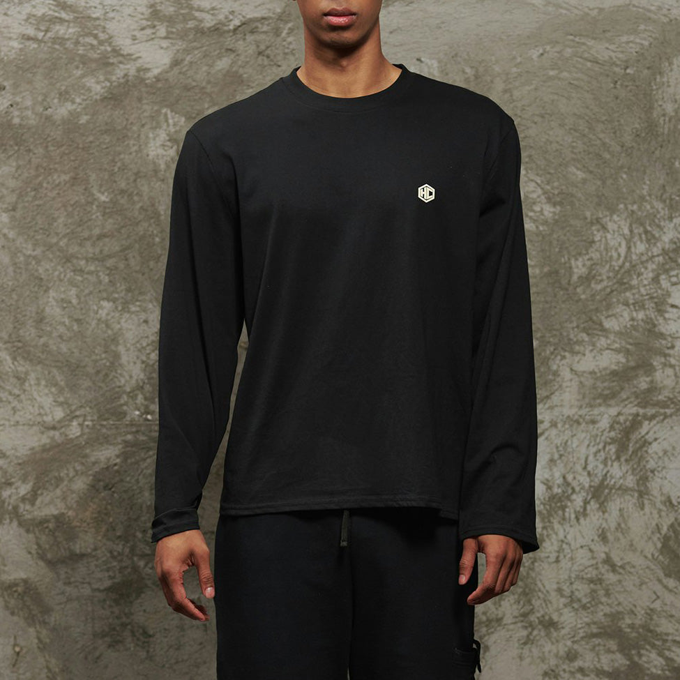 Classic Logo Badge Men's Long-Sleeve T-Shirt – HexClad Cookware