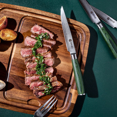 Steak Knife & Bistecca Plate Set, 16-pc (Green)