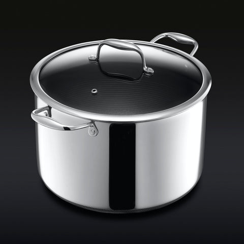 HexClad Hybrid 10 QT Stock Pot With Lid - Silver - 36 requests