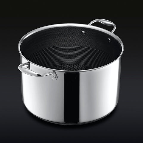 HexClad 1 Quart Hybrid Pot with Glass Lid for making sauces Non-Stick New