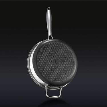 Hybrid Deep Sauté Pan with Lid, 3.3-Qt