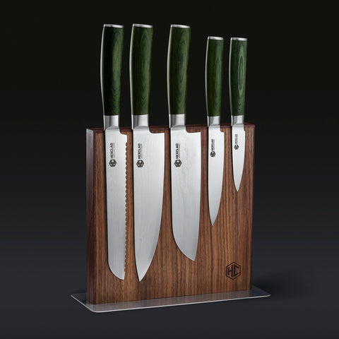 HexClad Magnetic Walnut Knife Block – HexClad Cookware