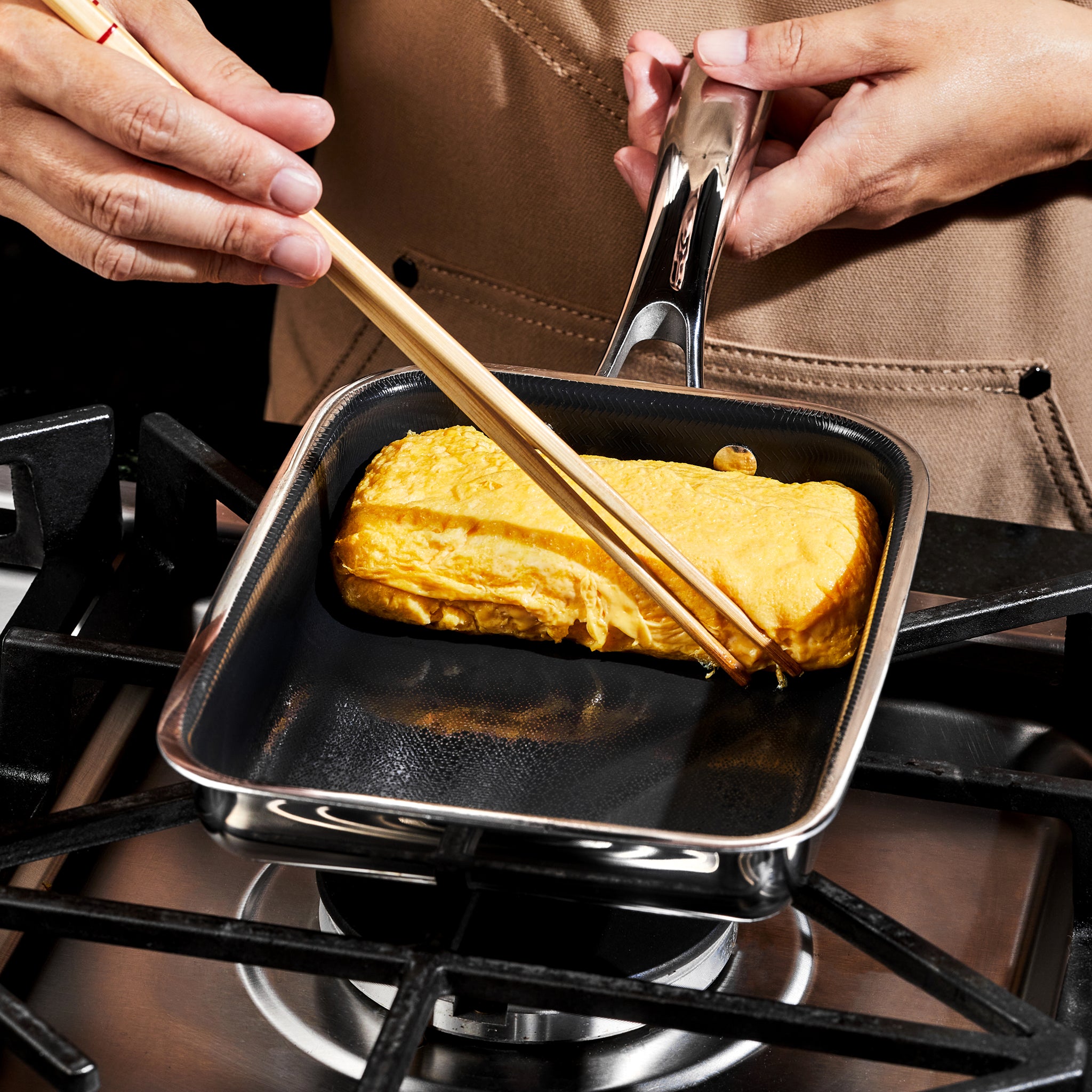 【超お買い得！】HEXCLAD エッグパン Hybrid Japanese Egg Pan (Tamagoyaki) | HexClad