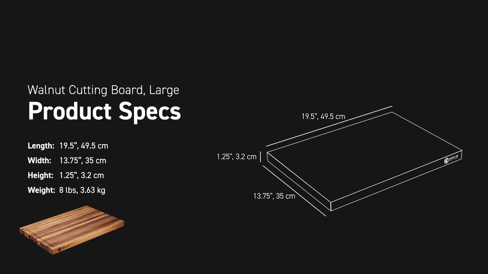 Product Spec dimensions