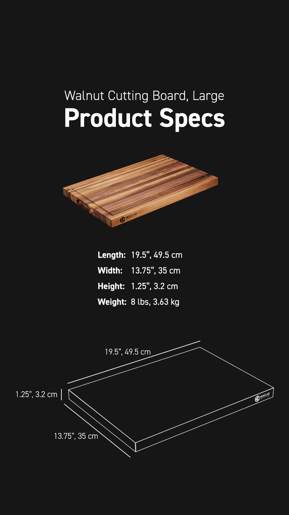 Product Spec dimensions