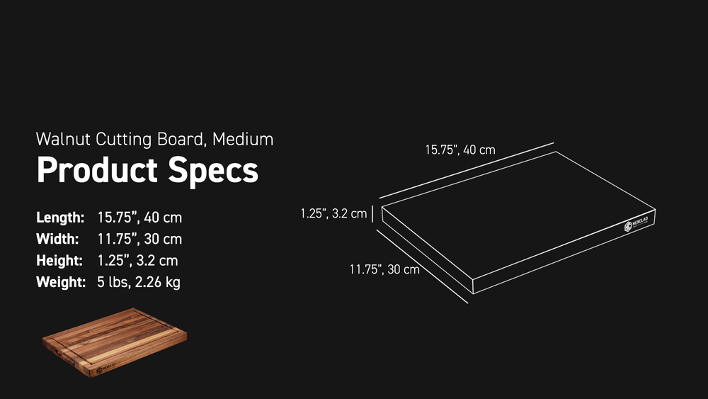 Product Spec dimensions