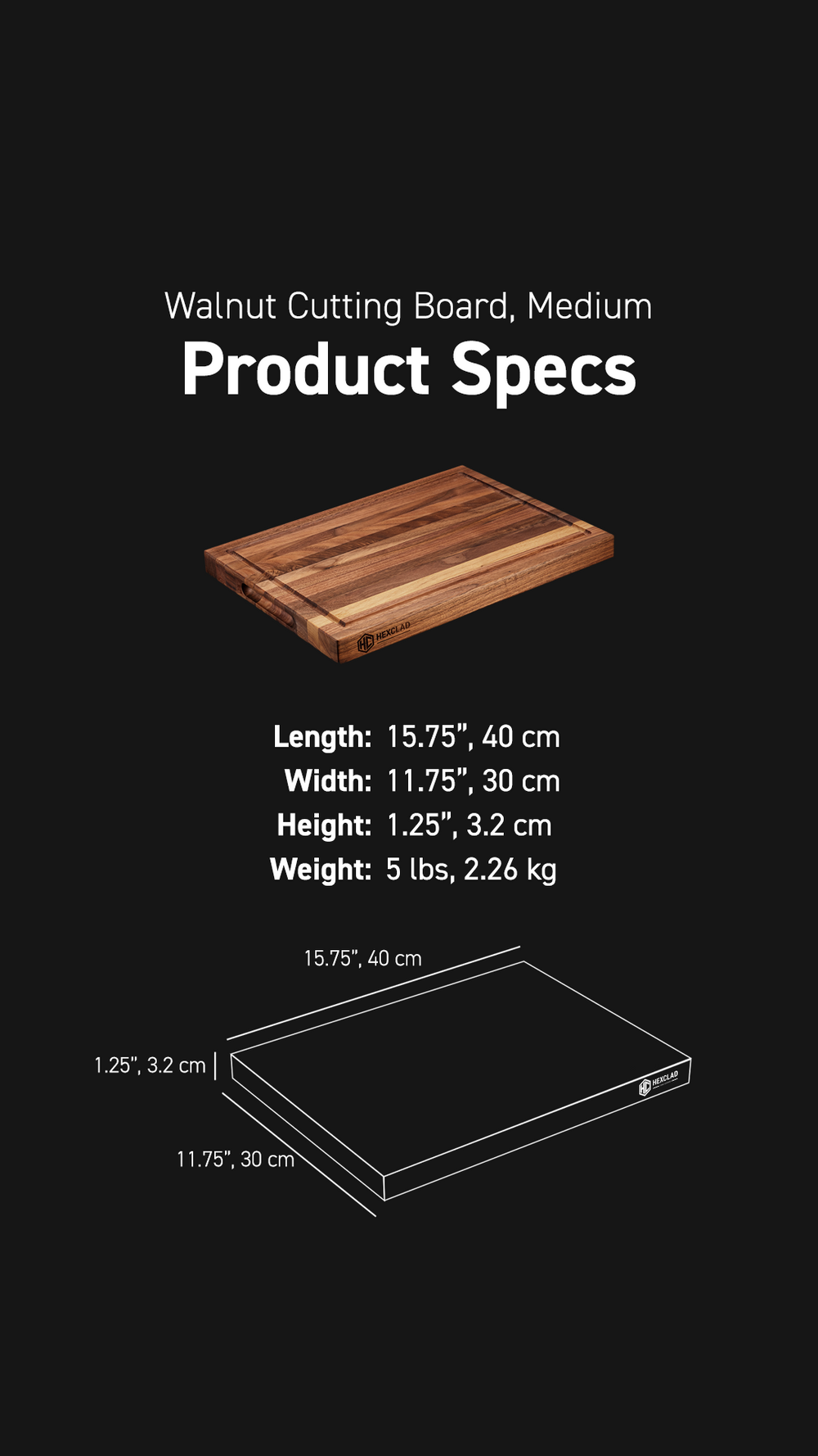 Product Spec dimensions