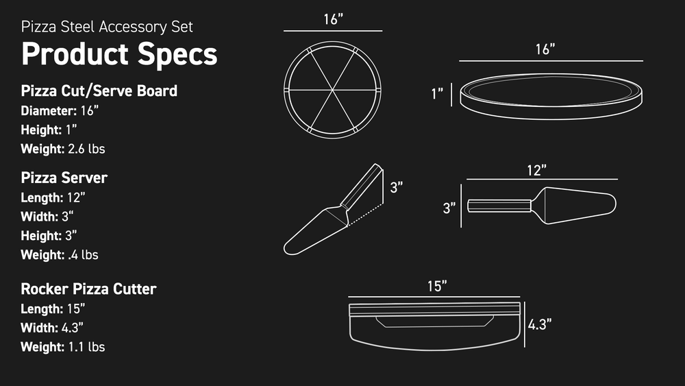 Product Spec dimensions