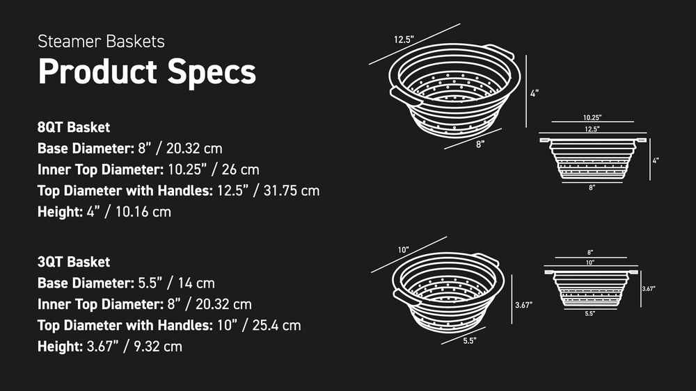 Product Spec dimensions