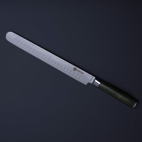 HexClad 4pc Japanese Damascus Steel Steak Knife Set - Forest Green