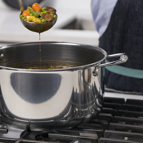 HexClad Hybrid Nonstick 2-Quart Saucepan with Tempered Glass Lid, Stay-Cool  Handle, Dishwasher Safe, Induction Ready, Compatible with All Cooktops