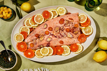 Citrus Roasted Salmon with Salsa Verde