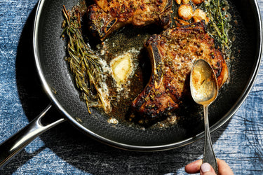 Pan Seared Brined Pork Chops