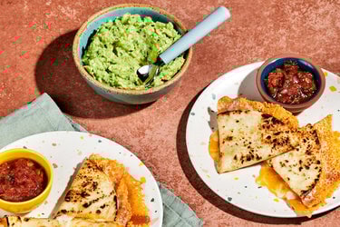 Cheese-Crusted Quesadilla