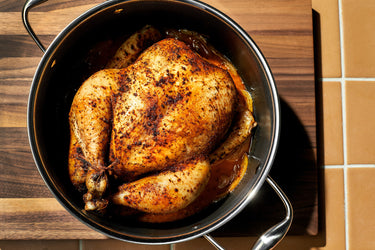 Dutch Oven Rotisserie-Spiced Chicken
