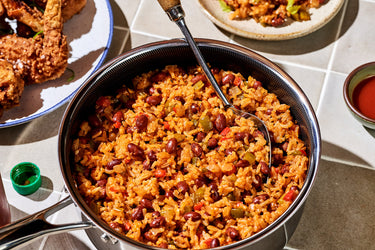 Dirty-ish Rice in a HexClad 3Qt Pot