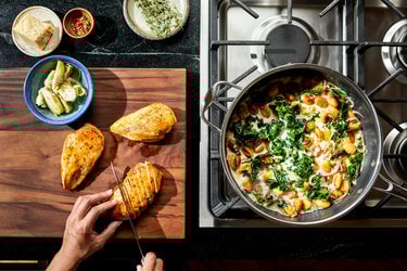 Creamy Skillet Gnocchi with Chicken and Artichokes