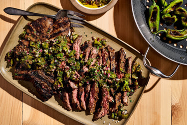 Steak with Shishito Pepper Chimichurri
