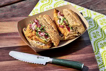 Crispy Chicken Sandwich with Fried Caper Aioli