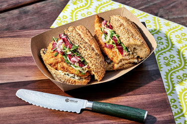 Crispy Chicken Sandwich with Fried Caper Aioli