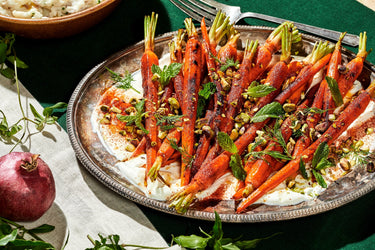 A beautifully prepared carrot side dish.