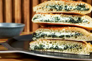 Giant Spinach & Ricotta Calzone