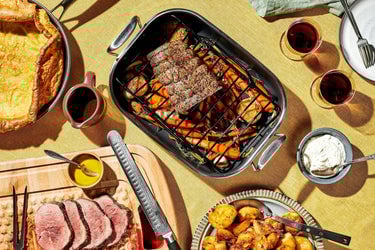 A large pot roast on HexClad