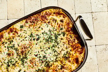 The Ultimate Lasagna in a Small Roasting Pan