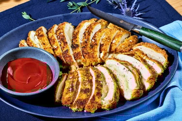 Mashed Potato-Stuffed Schnitzel