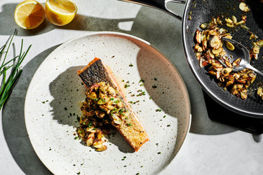 Salmon Almondine