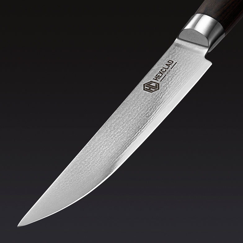 Damascus Steel Steak Knife Set, 4-pc (Espresso)