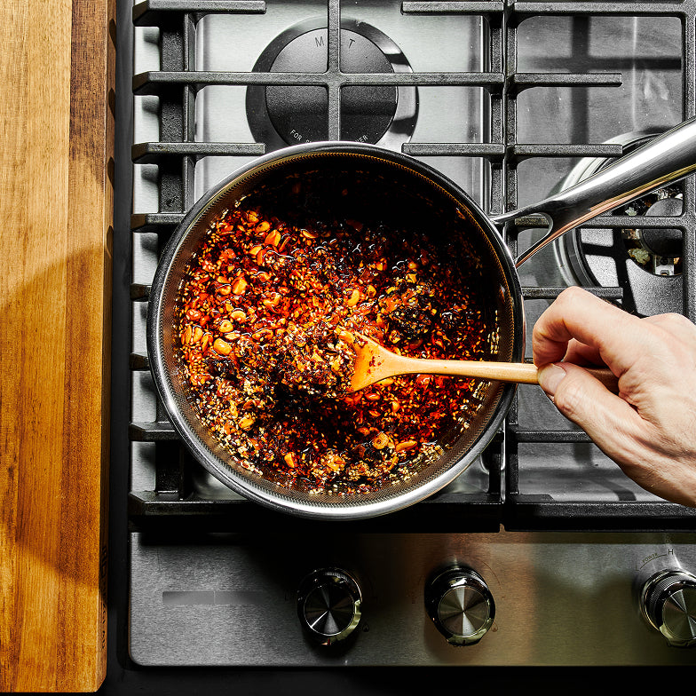 Hybrid Saucepan With Lid, 3-Qt