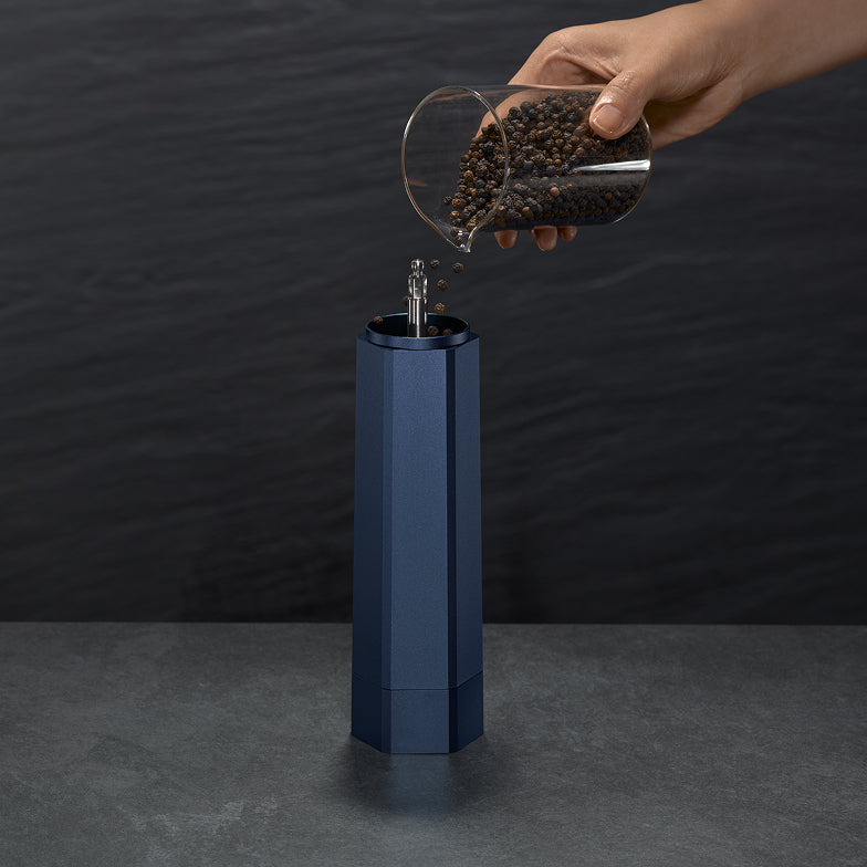 HexMill Pepper Grinder, Indigo