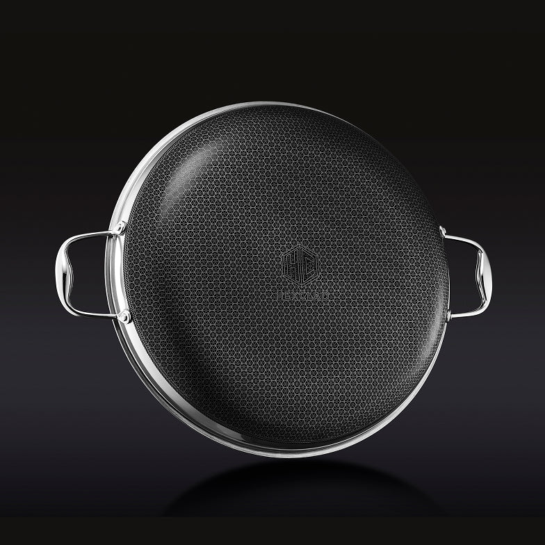 Hybrid Fry Pan with Lid, 14"