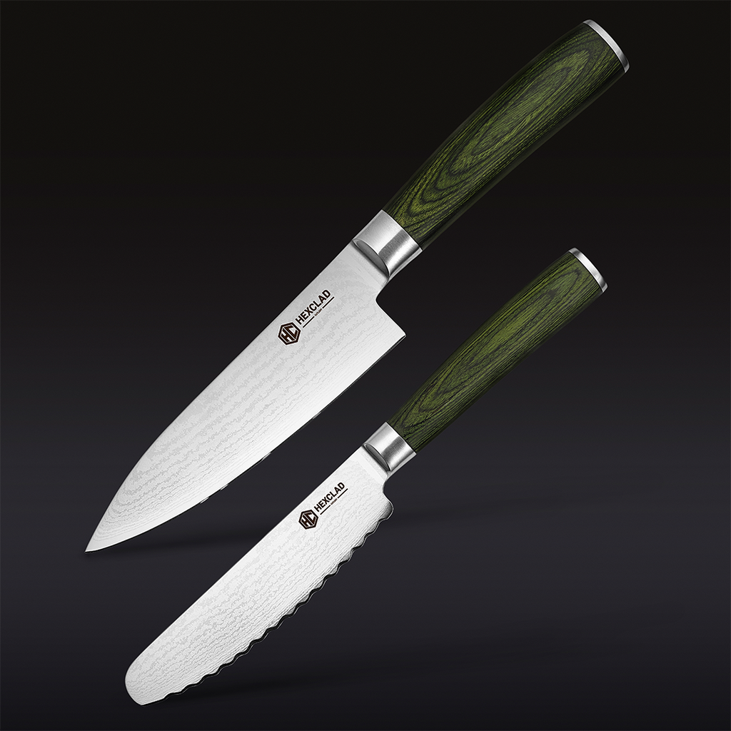 Damascus Steel Starter Knife Set, 2-pc — Default Title