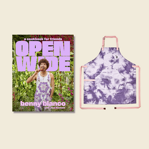 Benny's Eco Modern Apron + Open Wide: A Cookbook for Friends Bundle