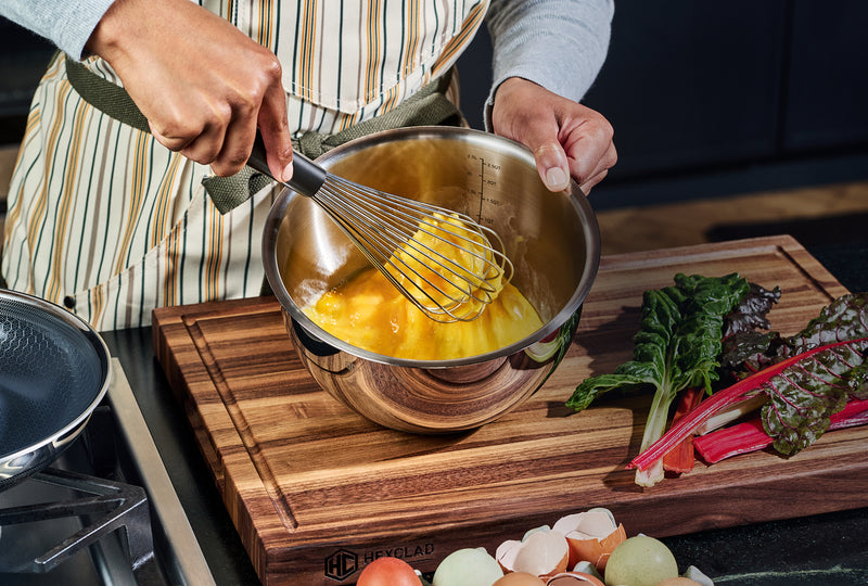 Stainless Mixing Bowl Set with Vacuum Seal Lids