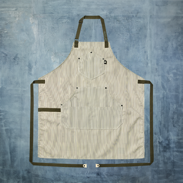 Eco Modern Apron (Classic Stripe, Forest)