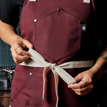 Eco Modern Apron (Crimson)