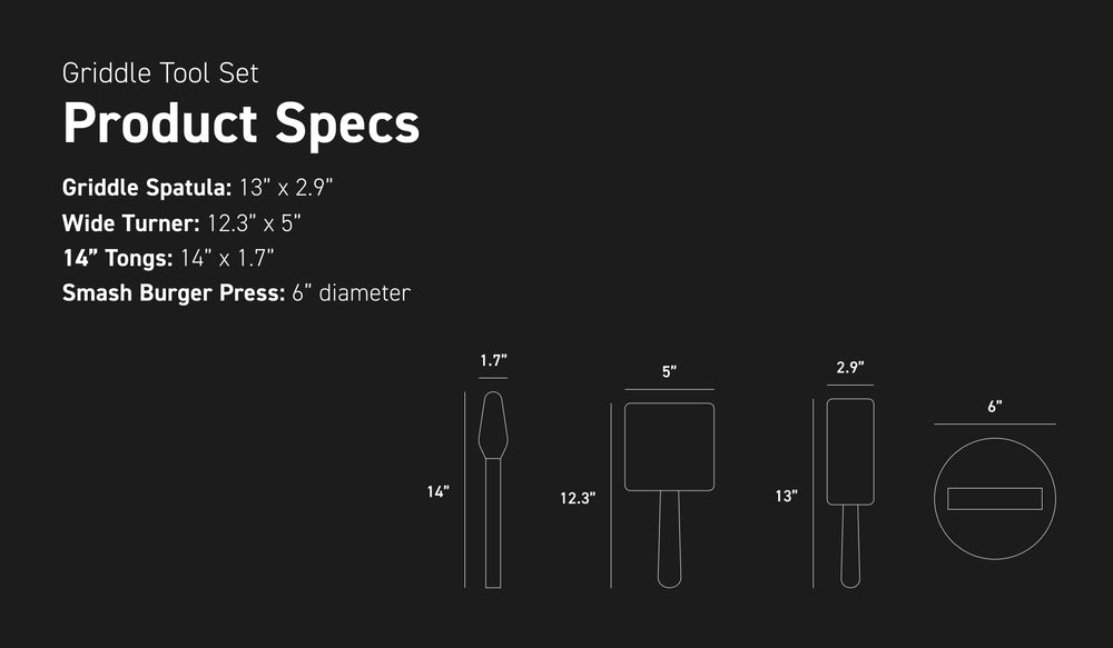 Product Spec dimensions