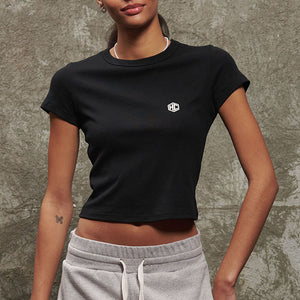 Classic Logo Badge Women's Cropped Tee