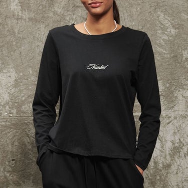 Cursive Hexclad Women’s Long-Sleeve T-Shirt