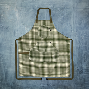 Eco Modern Apron (Houndstooth-Forest)