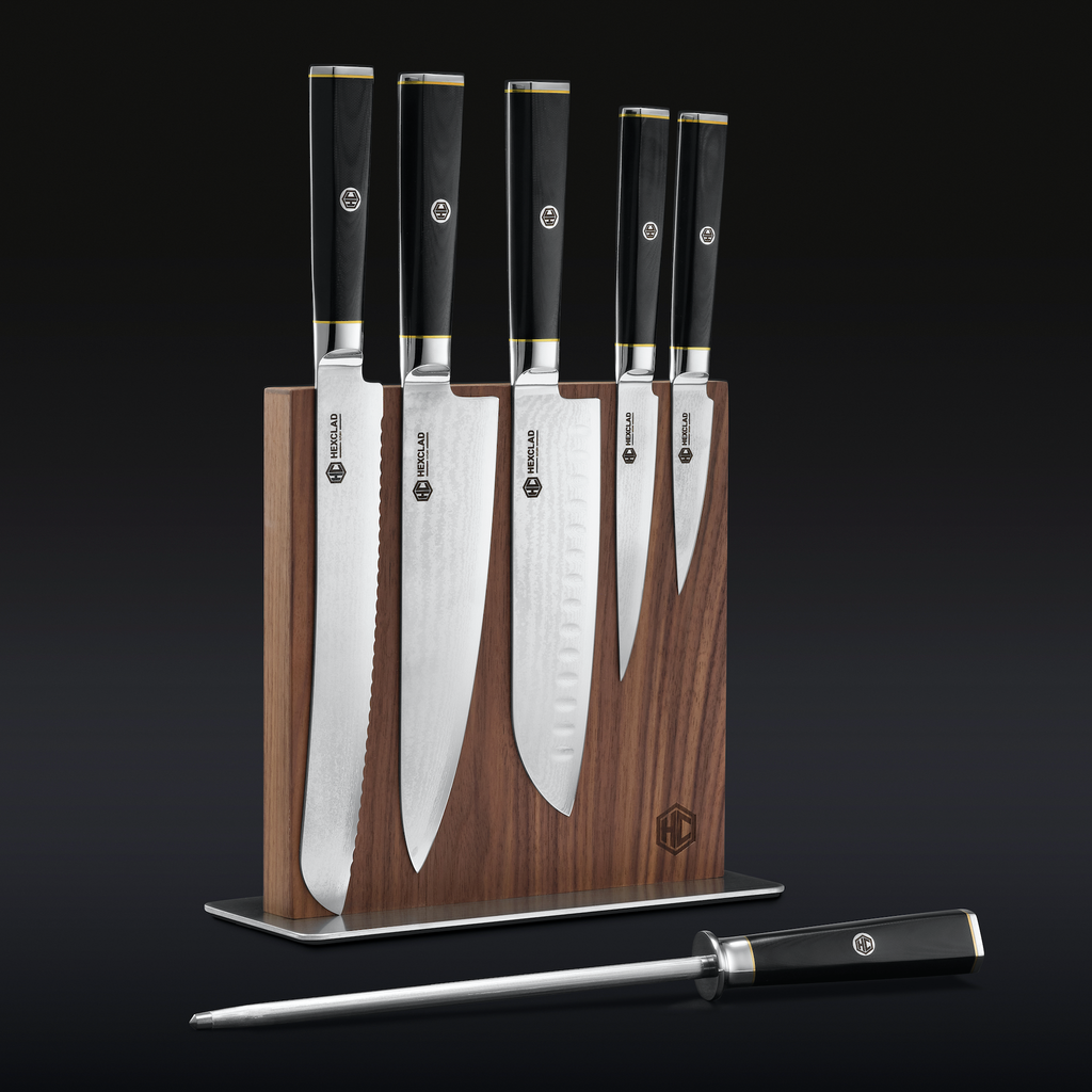 Master Series Japanese Damascus Steel Knife Set, 7pc — Default Title