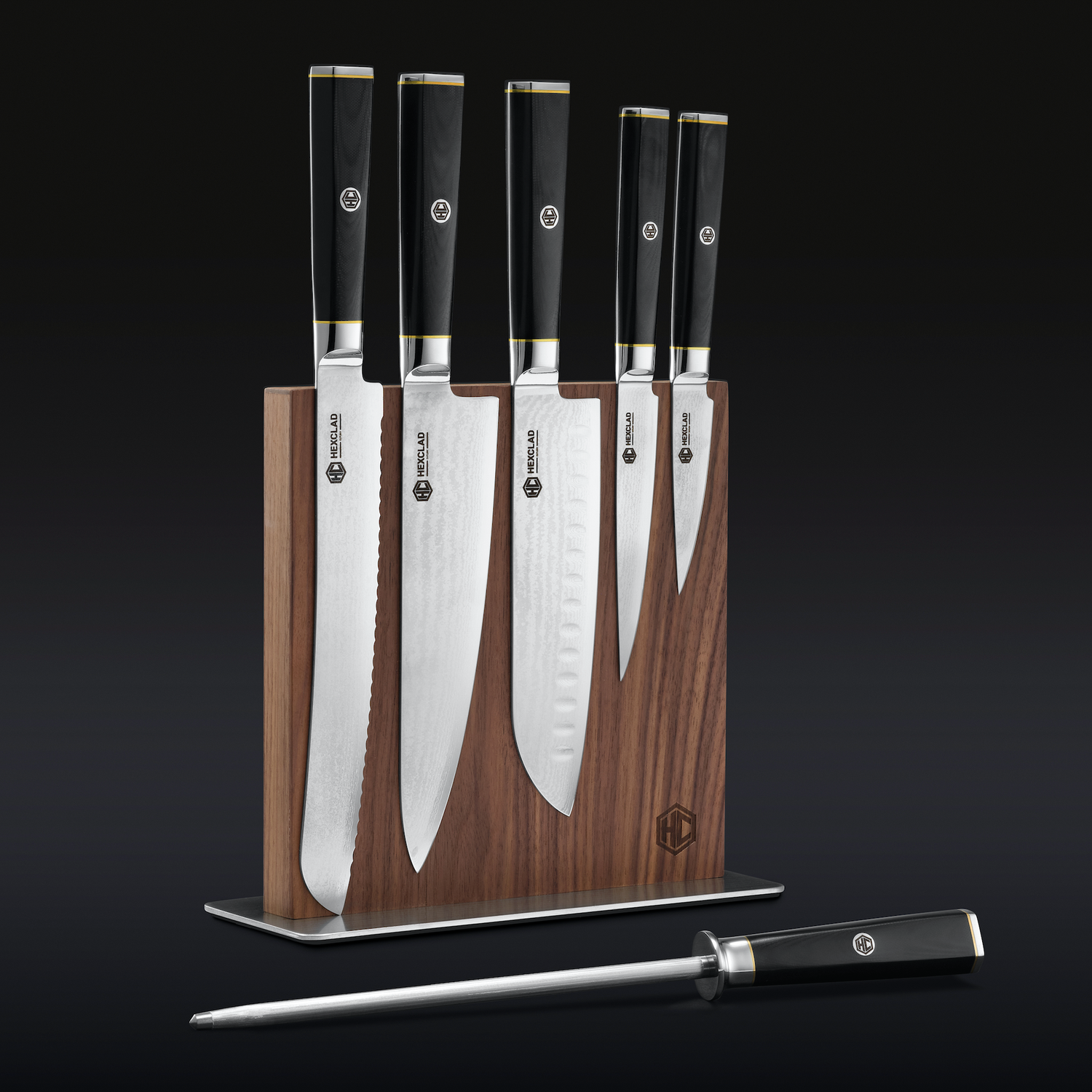 8pc Steak Knife and Bistecca Plate Set – HexClad Cookware