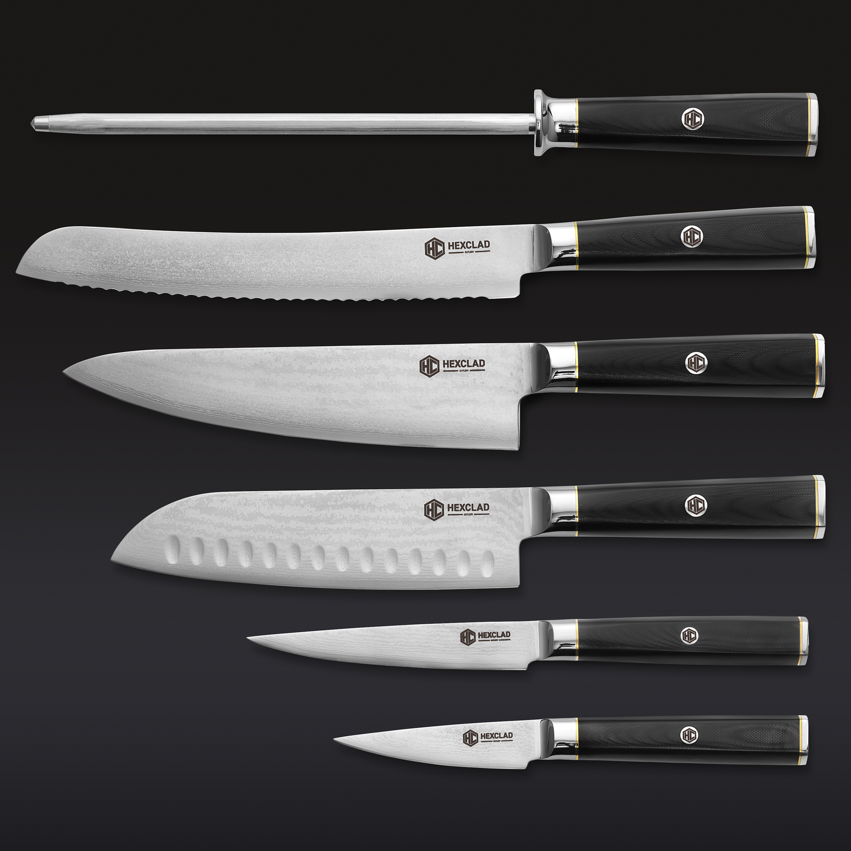 HexClad Master Series Knife Set