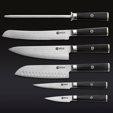 Master Series Japanese Damascus Steel Knife Set, 6-piece